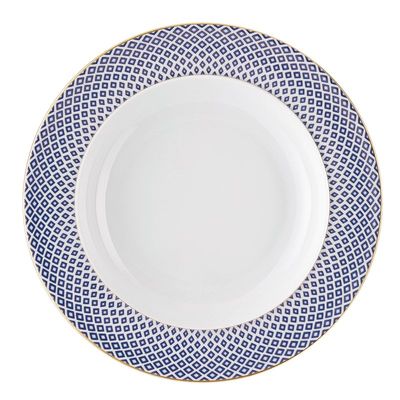 Rosenthal - Plate deep 22,5 cm Francis Carreau Bleu