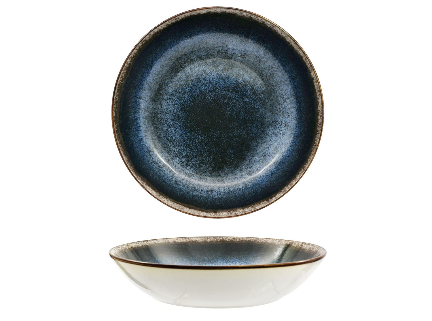 Tirolix Modry soup plate 20 cm in blue porcelain for horeca use