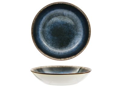 Tirolix Modry soup plate 20 cm in blue porcelain for horeca use