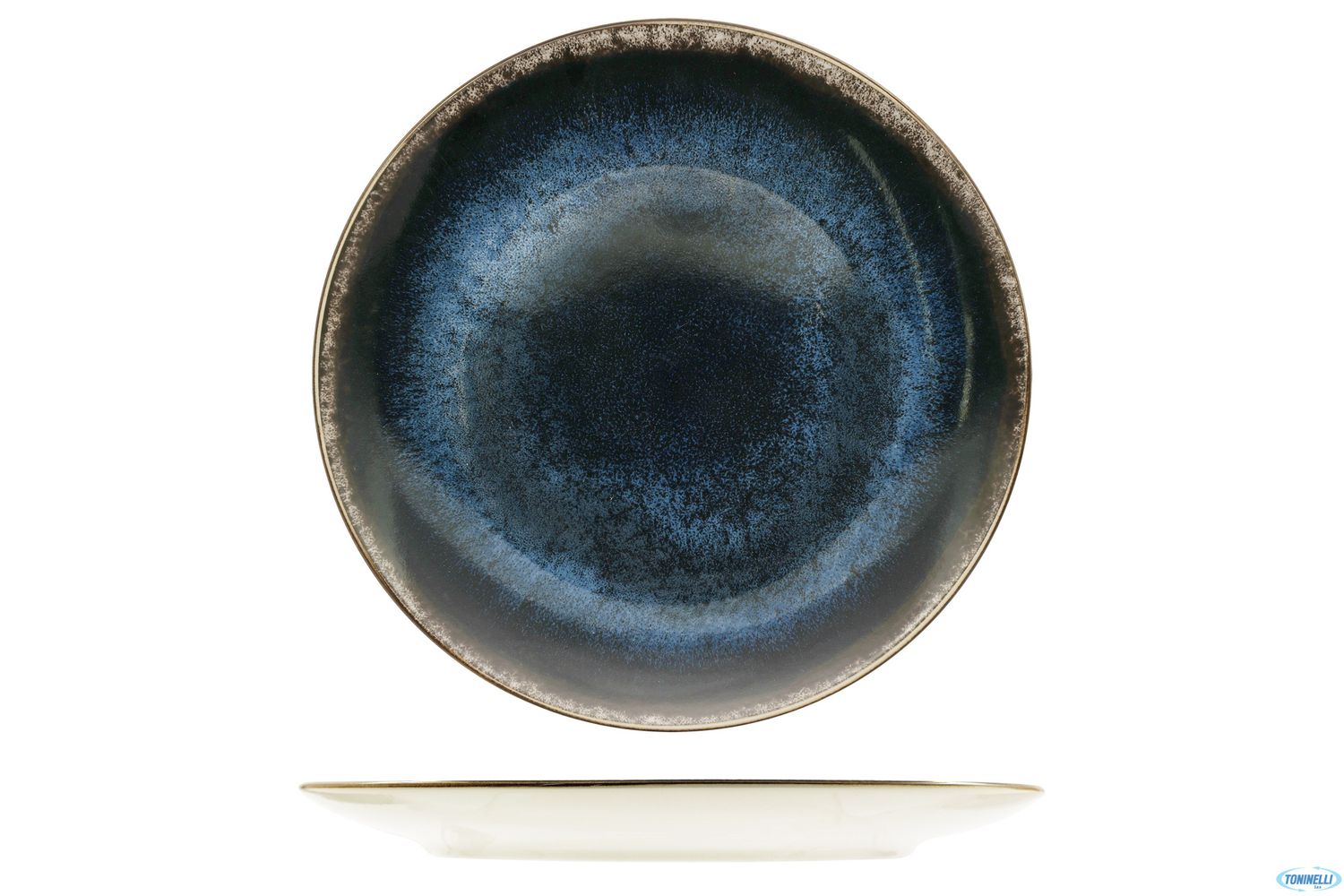 Tirolix Modry dinner plate 26 cm in blue porcelain for horeca use