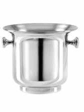 Tirolix stainless steel cooler with chrome knobs 1 bottle horeca