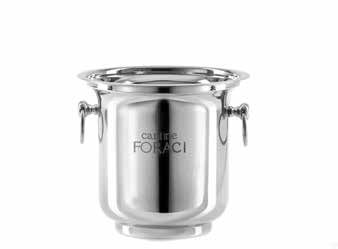 Tirolix stainless steel cooler with chrome knobs and rings horeca