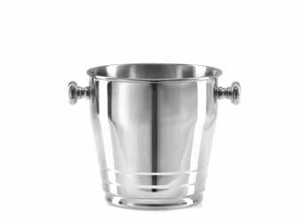 Tirolix polished stainless steel cooler with chrome knobs horeca