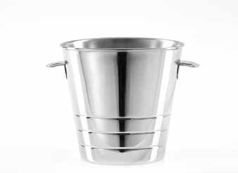 Tirolix oval stainless steel cooler with 3 lines horeca