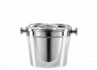Tirolix stainless steel cooler with lid and 3 inserts horeca