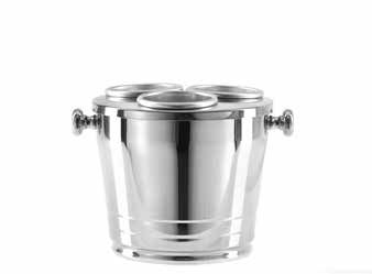 Tirolix stainless steel cooler lid 3 inserts chrome knobs horeca