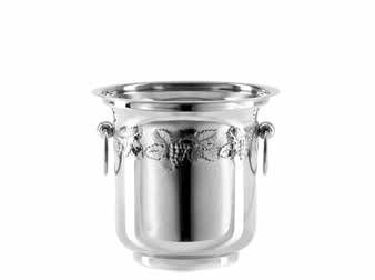 Tirolix stainless steel cooler grape relief design horeca