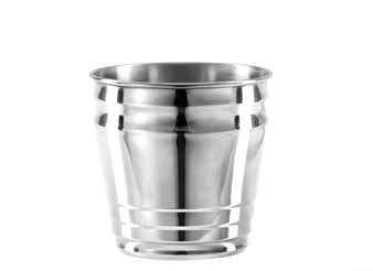 Tirolix stainless steel cooler with decorative band 1 bottle horeca