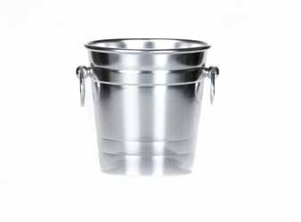 Tirolix Sektkühler Aluminium oxidiert mit runden Griffen horeca