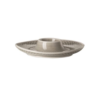 Rosenthal - Eierbecher mit Ablage 13,1 cm Junto Pearl Grau