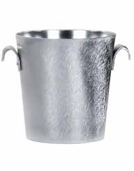 Tirolix oxidized aluminum wine bucket satin finish with lugs 190 mm horeca