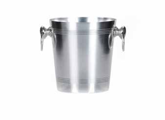 Tirolix oxidized aluminum wine bucket with cast handles horeca