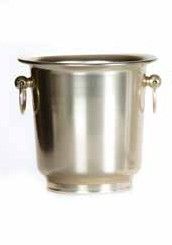 Tirolix smooth oxidized aluminum wine bucket gold with round handles horeca