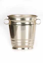 Tirolix oxidized aluminum wine bucket gold with rods bottom diameter 150 mm horeca