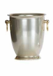 Tirolix Sektkühler Aluminium oxidiert Gold mit runden Griffen Durchmesser 150 mm horeca