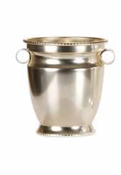 Tirolix oxidized aluminium bucket with rings for single bottle horeca