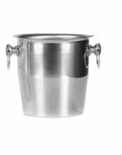 Tirolix oxidized aluminium silver bucket with cast handles horeca