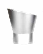 Tirolix Flaschenkuehler Aluminium Queen Silber modernes Design Gastro