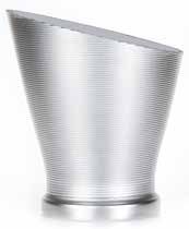Tirolix Lady ribbed aluminium bucket modern design horeca