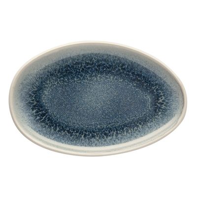 Rosenthal - Ovaler Teller 25 x 16,5 cm Junto Stoneware Aquamarine