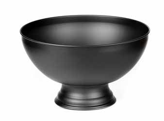 Tirolix painted steel champagne bowl black horeca