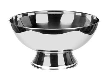 Tirolix polished stainless steel champagne bowl for 8 bottles horeca