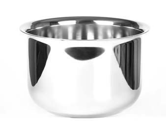 Tirolix polished stainless steel champagne bowl for 4 bottles horeca