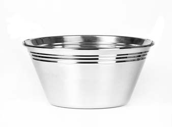Tirolix steel champagne bowl conical smooth 5 bottles horeca