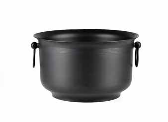 Tirolix painted aluminum champagne bowl black 4 bottles horeca