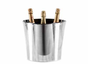 Tirolix champagne bowl aluminum outside plastic inside 5 bottles horeca