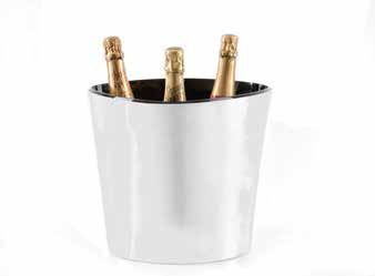 Tirolix champagne bowl painted aluminum plastic interior 5 bottles horeca