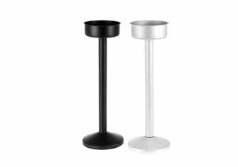 Tirolix painted aluminum bucket stand black silver gold horeca