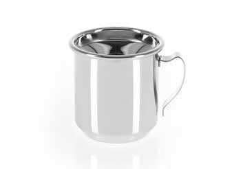 Tirolix stainless steel spittoon with handle for horeca tastings