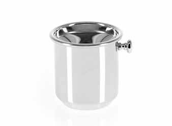 Tirolix stainless steel spittoon with chrome knobs horeca tastings