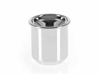 Tirolix smooth stainless steel spittoon horeca tastings