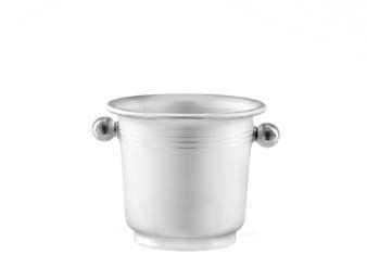 Tirolix Flaschenkuehler Aluminium satiniert mit Knoepfen Gastro