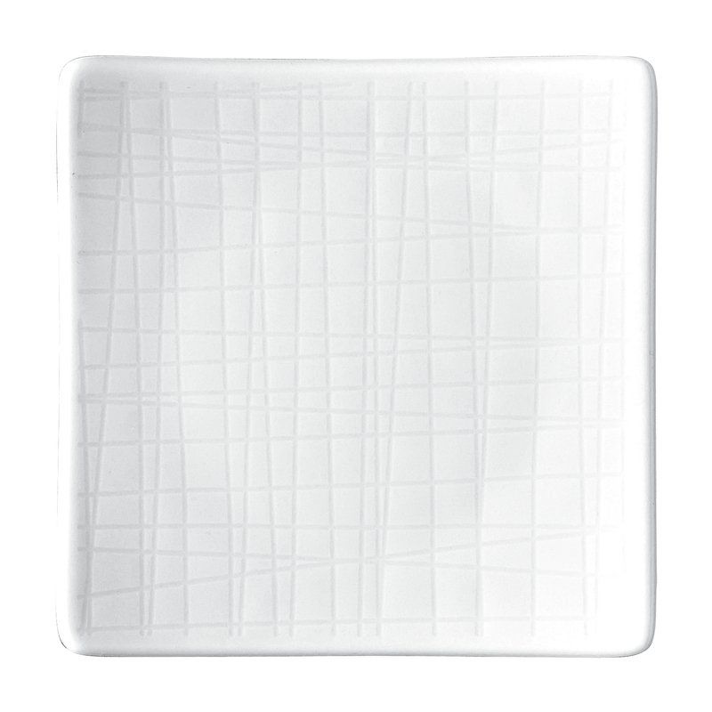 Rosenthal - Plate square flat 8,7 x 8,7 cm Mesh White