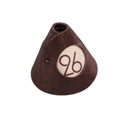 Dag Style - Double-sided Table Marker Cone Cork 8 x 9 cm Brown