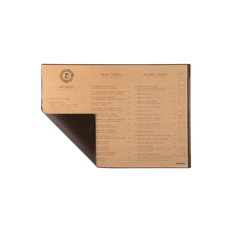 Dag Style - Placemat Menu Risto A3 1 Pocket