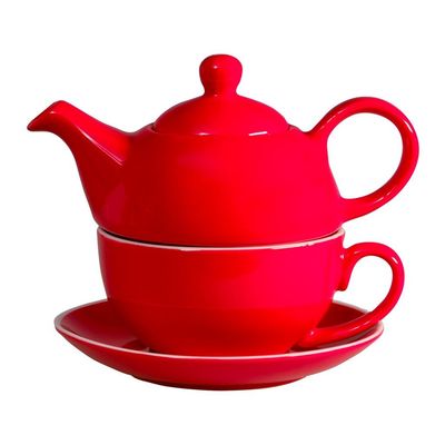 Tirolix Tea For One 30 cl red cup saucer horeca
