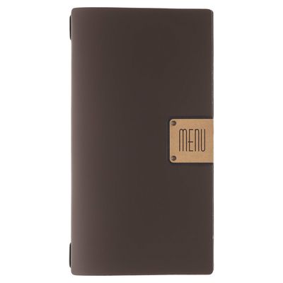 Dag Style - Menü Portofino A4 Slim 17,4 x 31,8 cm Bicolor Kakao