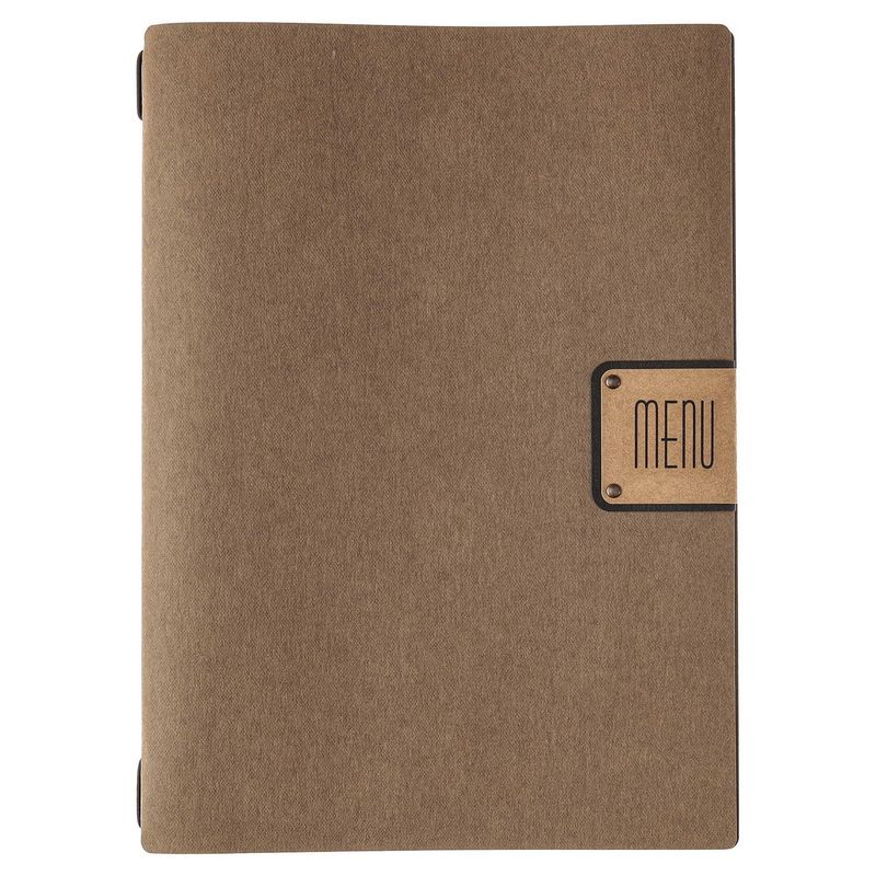 Dag Style - Menu Ecomenu Brown A4 23.2x31.8 cm