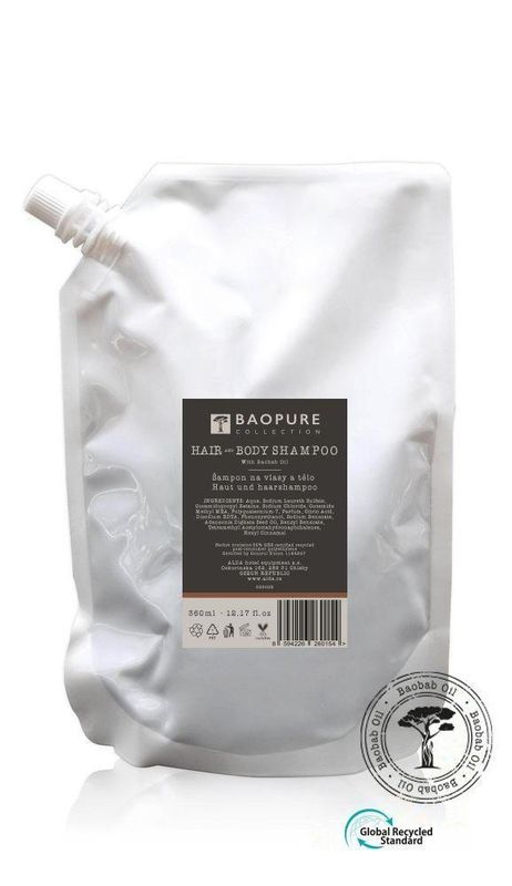 Baopure 360 ml hair body shampoo refill Tirolix eco