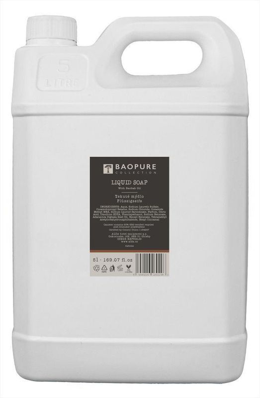 Baopure 5 L liquid soap can Tirolix for horeca use