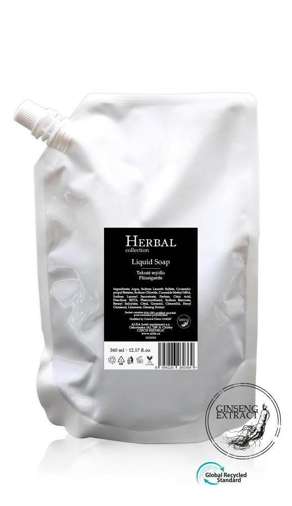 Herbal 360 ml liquid soap refill Tirolix eco