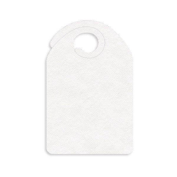 Disposable bib Chiocciola white 37x57 cm paper for horeca use