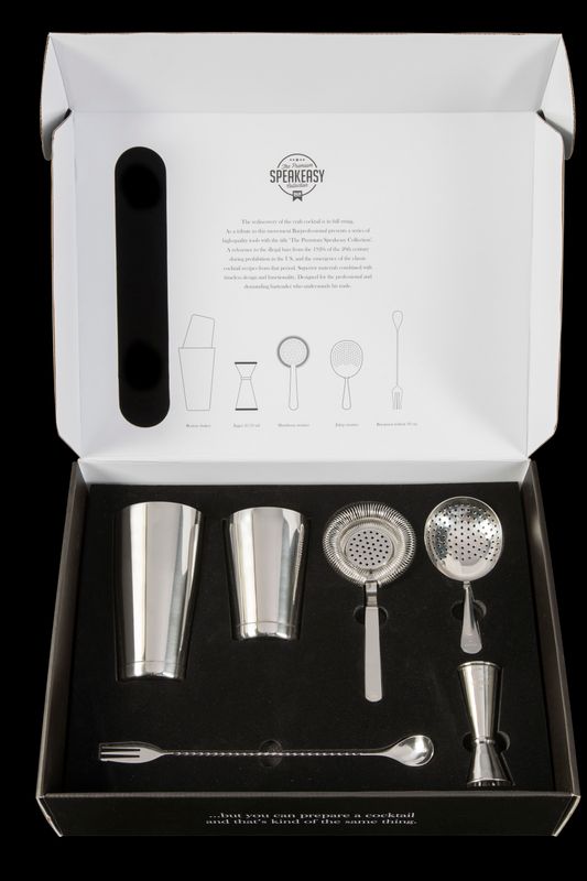 Amefa stainless steel cocktail tools set complete horeca