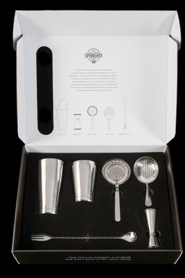 Set utensili da cocktail in scatola Acciaio Inox - Amefa Amefa set utensili cocktail acciaio inox completo horeca