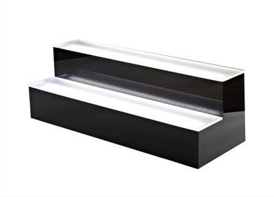 Amefa espositore bottiglie LED due livelli 60x22x22 cm per uso horeca
