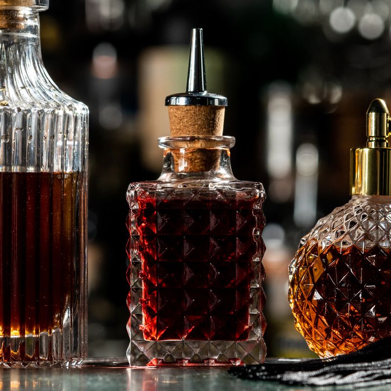 Bitter bottle 100 ml glass horeca use